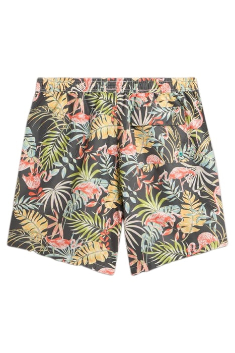 FLAMINGO SWIMSHORT BLACK PRINTED 3