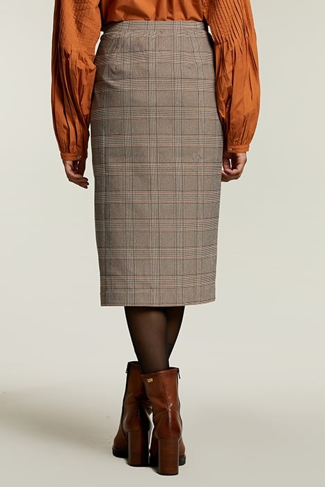 MULTI CHECKED MIDI SKIRT 2