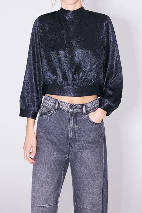 ANTHRACITE TIE BLOUSE 1