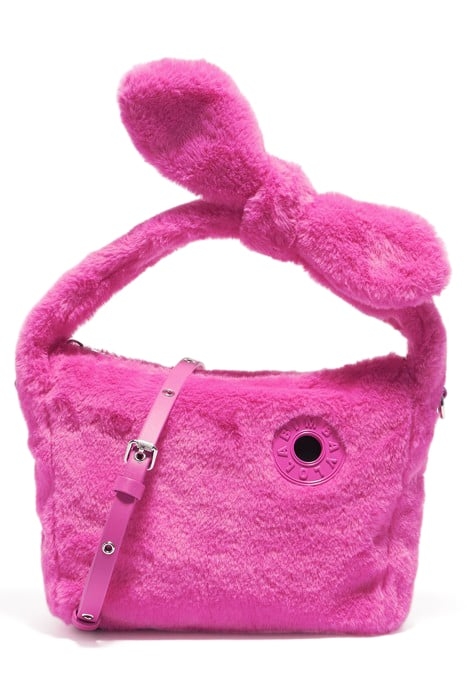 S PINK FUR HOBO BAG 1