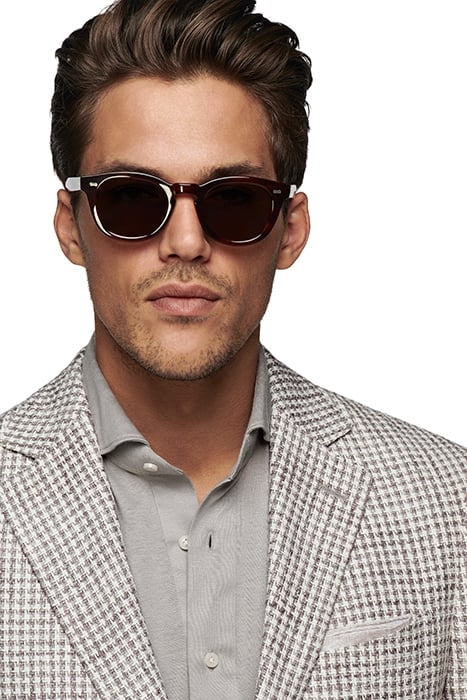 GREY HOUNDSTOOTH TAILORED FIT HAVANA BLAZER 6