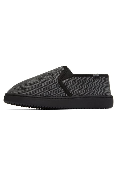 HOME SHOES HERRINGBONE BLACK 1
