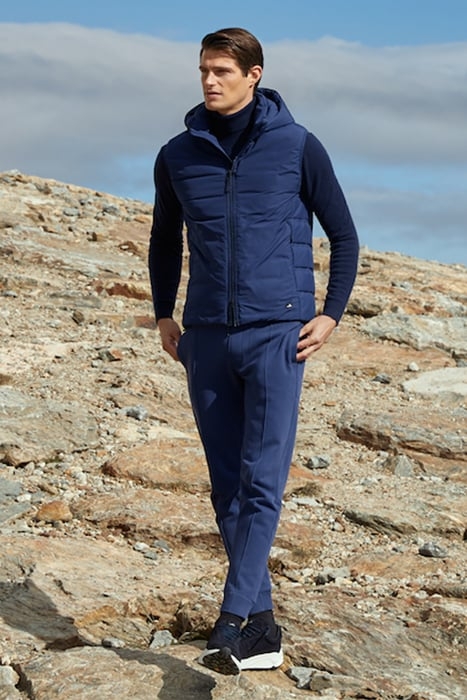 LOGAN-PINTUCK | CUFFED SWEATPANTS SAPPHIRE BLUE 1