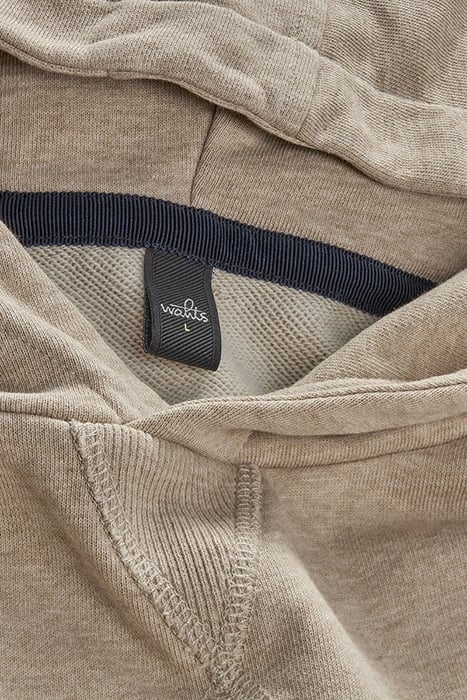 VANCE-BAND | HOODED SWEATSHIRT SAND MELANGE 2