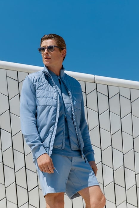 GRIFFIN | QUILTED SWEAT JACKET CHALK BLUE 3