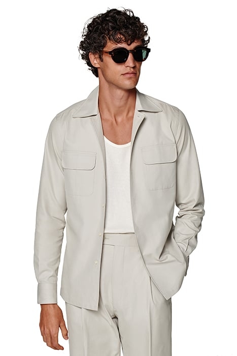 SAND CAMP COLLAR SLIM FIT SHIRT 1