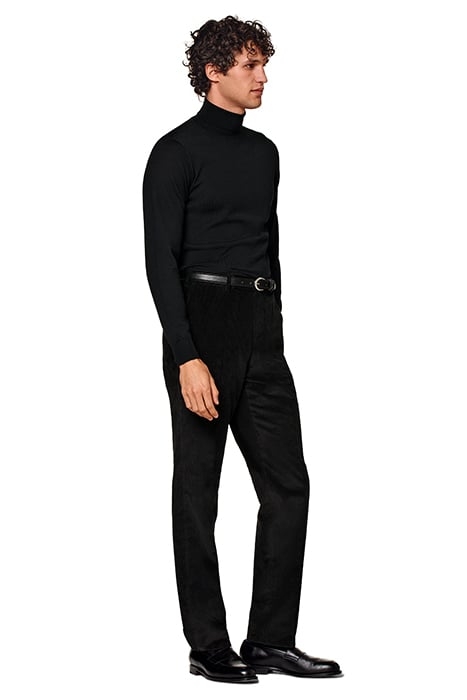 BLACK STRAIGHT LEG TROUSERS 5