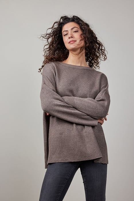 PULLOVER SOLE CASHMERE LIGHT SAND MELANGE 5