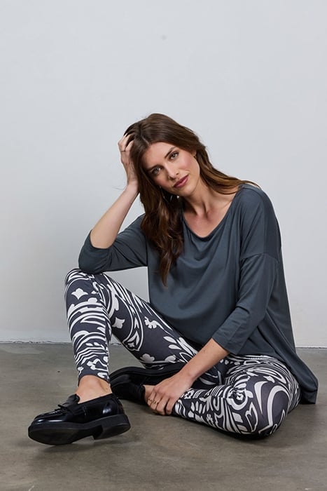 BASIC LEGGING PRINT DARK SHADOW WITH GRANDEUR PRINT 5