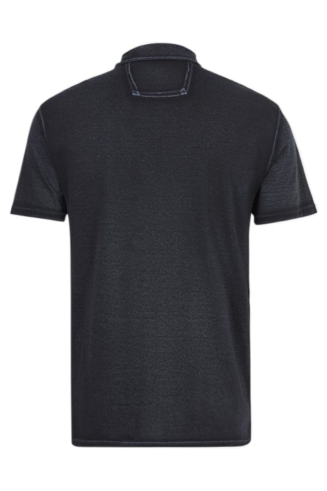 SOFT COLLAR PIGMENT RUB PEACE POLO MARINE 2