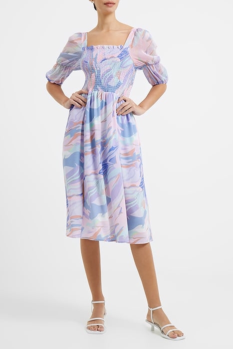 DALLA VERONA SMOCKED MIDI DRES BLUE 1