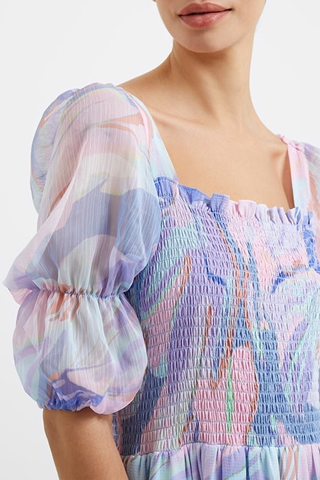 DALLA VERONA SMOCKED MIDI DRES BLUE 5