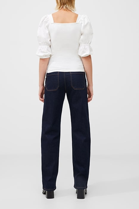 ROSANNA COT MIX PUFF SLEEVE TP WHITE 3