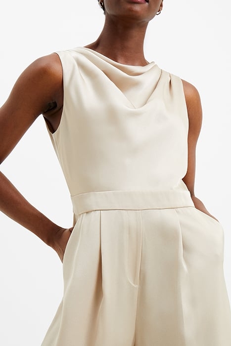 HARLOW SATIN S/LESS JUMP SUIT YELLOW 5