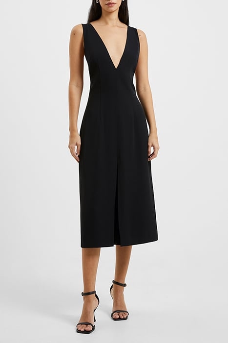 HARRY SUITING MIDI DRESS BLACK 1