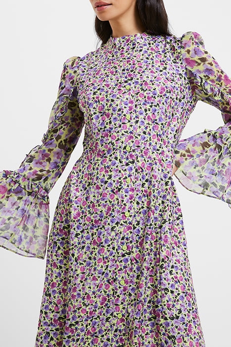 ALEZZIA ELY JACQUARD MIX DRESS SHARP GREEN 4