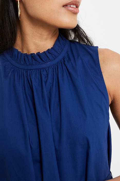 RHODES POPLIN S/LESS DRE BLUE 3