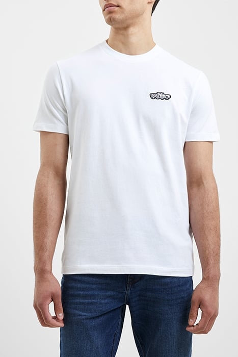 CAR BADGE T SHIRT WHITE 1