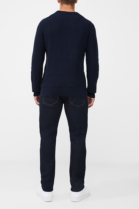 MOSS STITCH JUMPER BLUE 3