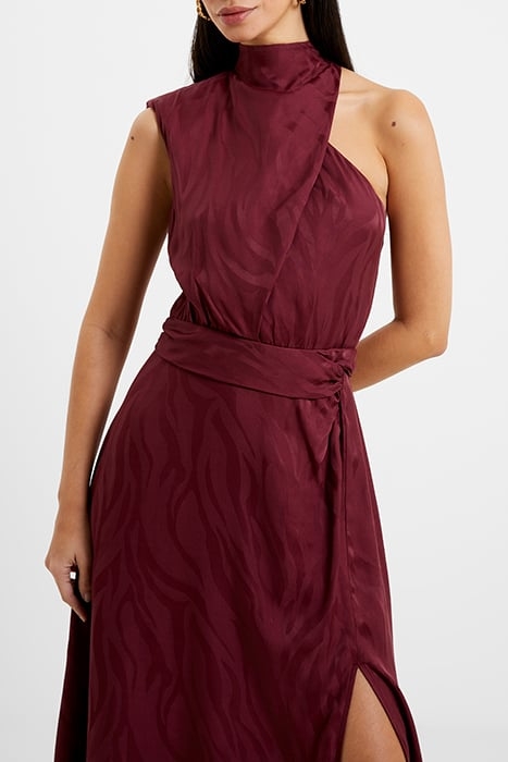 ABA SATIN DRESS BROWN 3