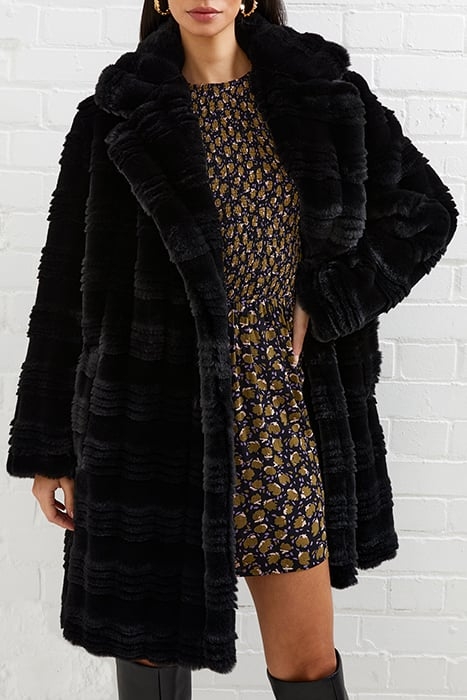 DARYN FAUX FUR COAT BLACK 1