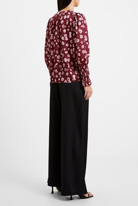 BRONWEN ALEEYA SATIN LS V NK BROWN 3