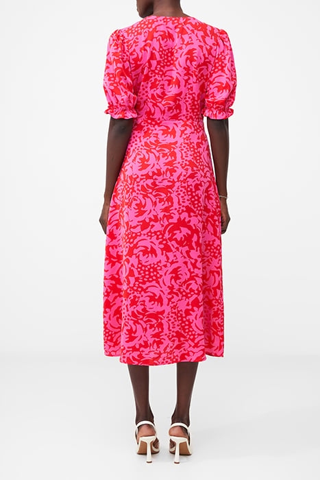 MIDI TEA DRESS RED 2