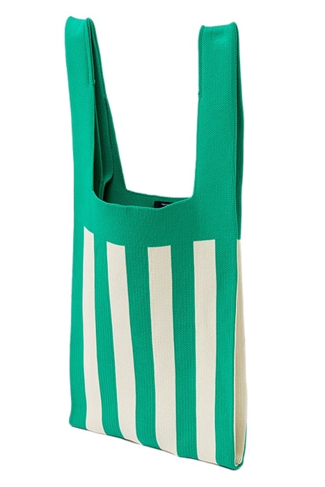 STRIPE KNITTED BAG GREEN 4