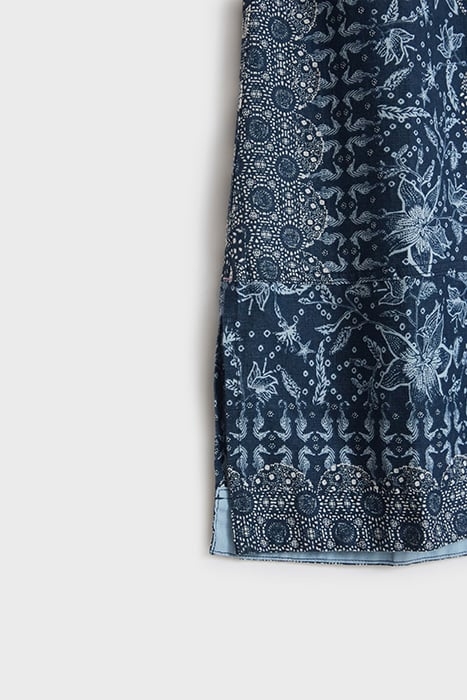 EFFIE LINEN SKIRT BLUE 6