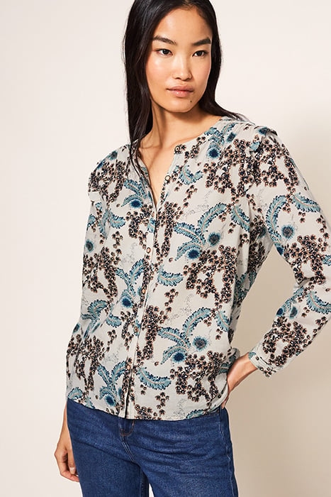 FLORINE SHIRT NATURAL MULTI 1