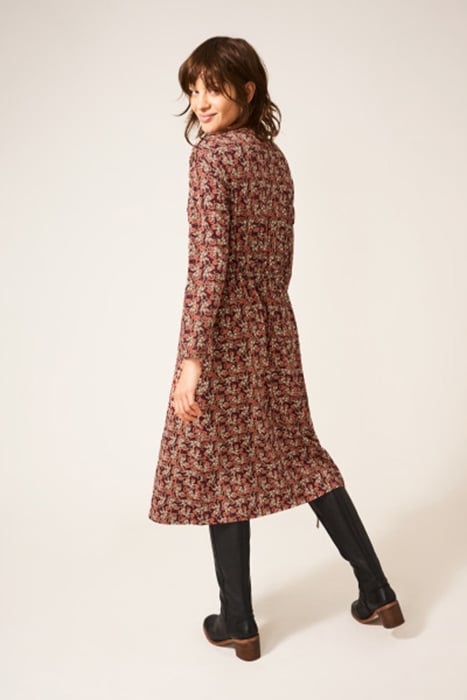 POPPY JERSEY DRESS PLUM MULTI 2