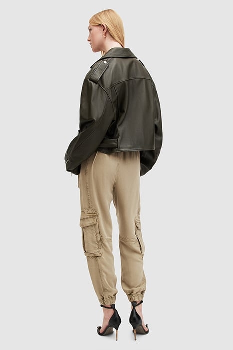 FRIEDA TENCEL TROUSE WASHED OLIVE GREEN 3