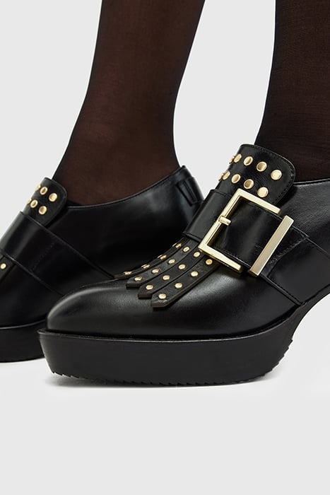 ZIA STUD LOAFER BLACK SHINE 6