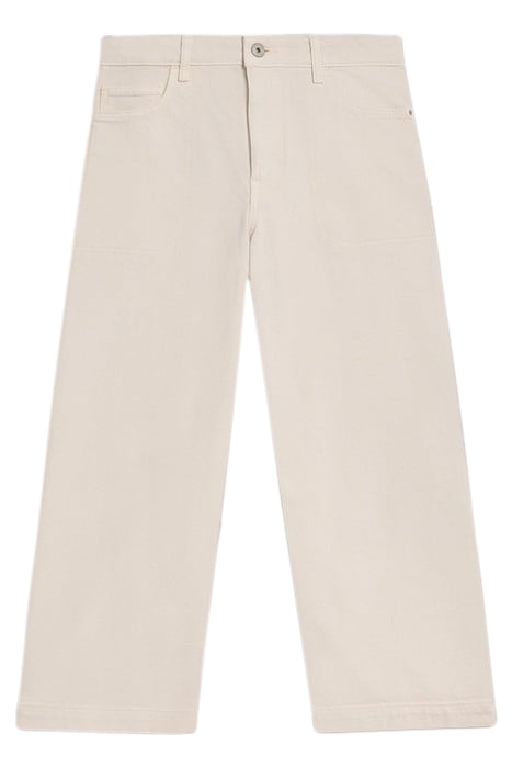 TIA WIDE LEG CROP JEAN NATURAL WHITE 2