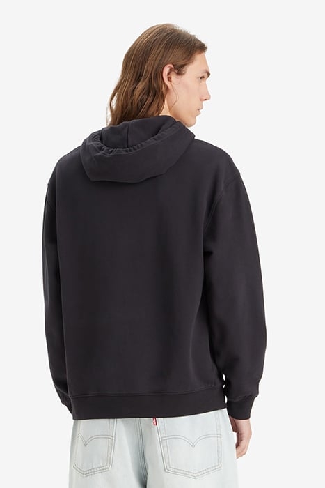 RELAXED JEANS HOODIE BLACK 2