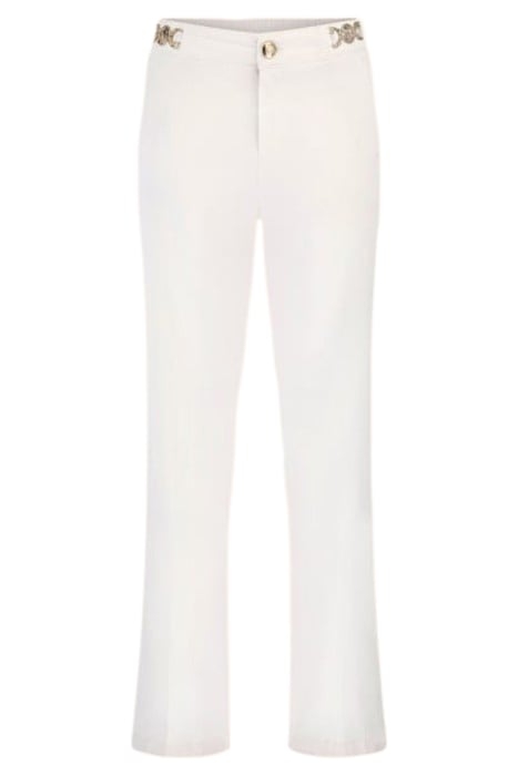 FLORA WIDE DENIM TRUE WHITE FLARED 4