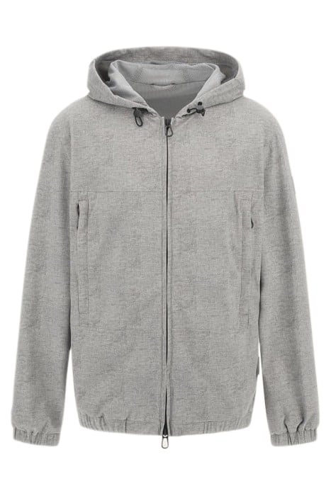 FORMAL PERFORMANCE LIGHT WOOL GREY BOMBER JACKET EFFE 4