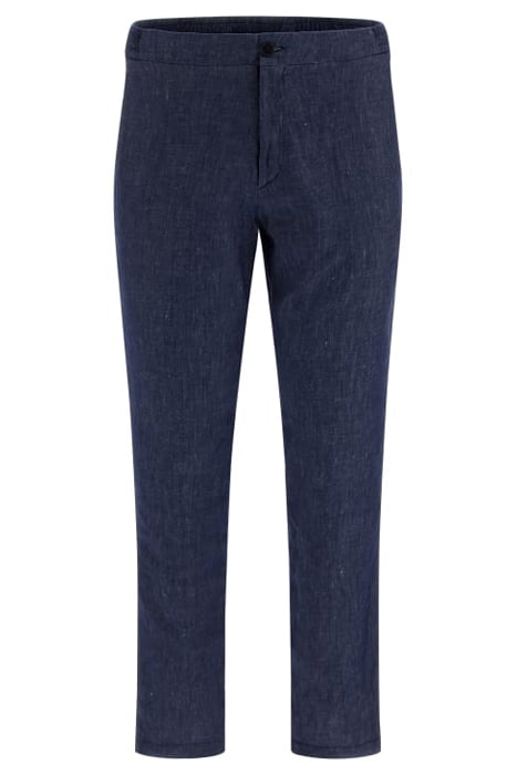 DANNY ELASTIC WAIST BLUE DENIM TAILORED PANT EFFECT 1