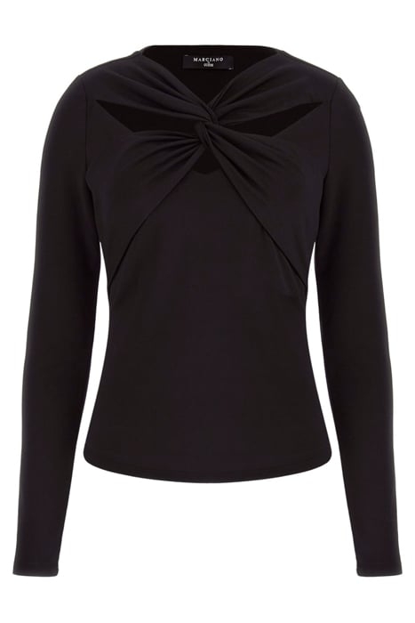 CHRISTY KNIT TOP JET LONG-SLEEVED BLACK 4