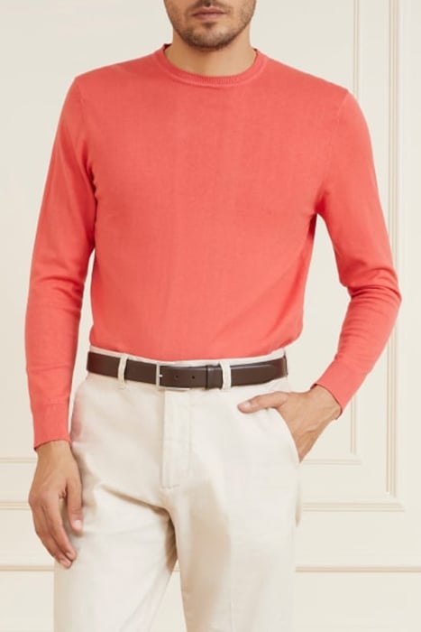 ESSENTIAL GARMENT SPICED SWEATER SALMON 1