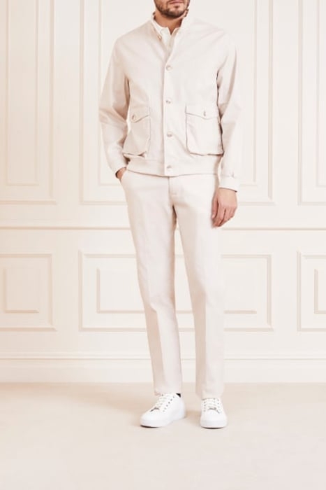 BOMBER WITH BUTTONS NEUTRAL JACKET MILK 3