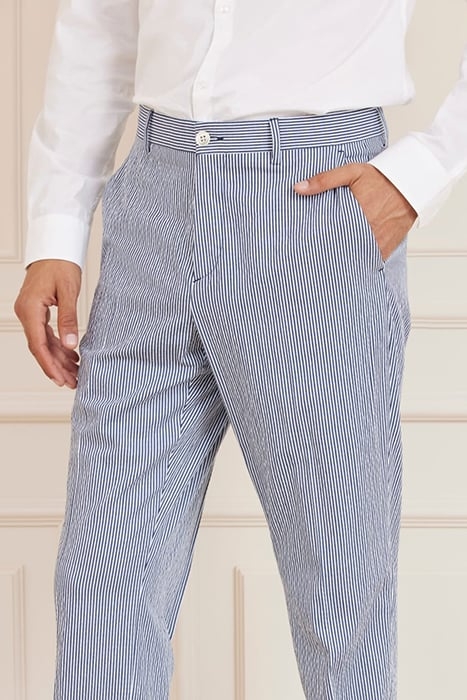 ROGER CLASSIC CHINO SMART BLUE AND WHITE 5