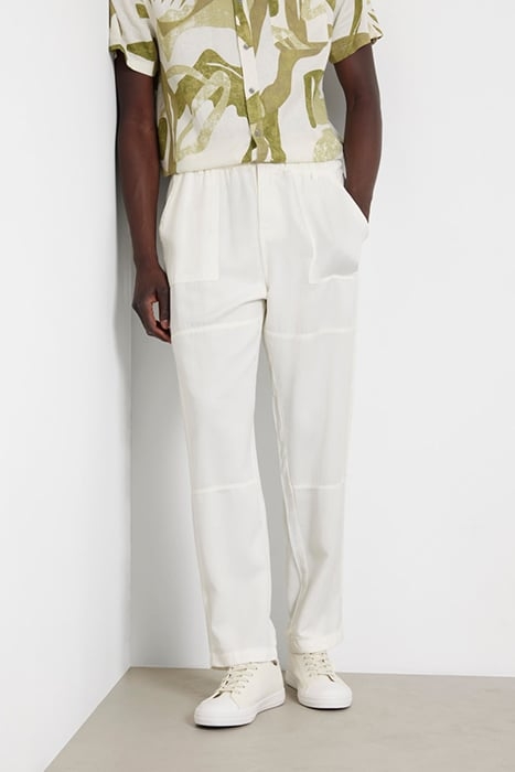 BOWIE DRAW CORD PANT PEARL WHITE MULTI 1