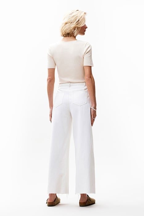 STRUCTURED RIB KNIT TOP WHISPER WHITE 3