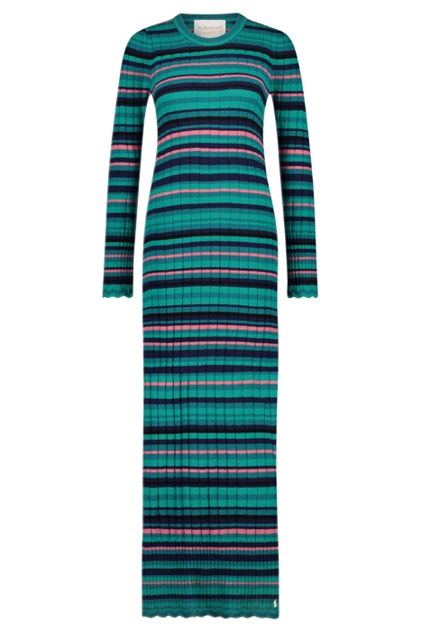 BANDA DRESS BRIGHT TEAL/NAVY 3