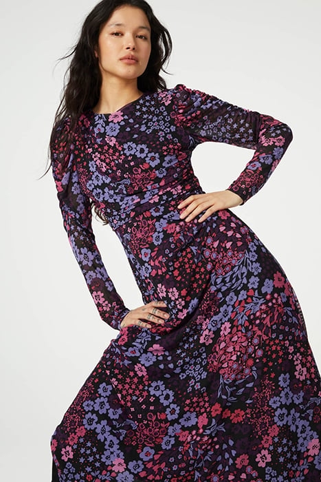 BELLA DRESS BLACK/BUBBLE GUM PIN 4