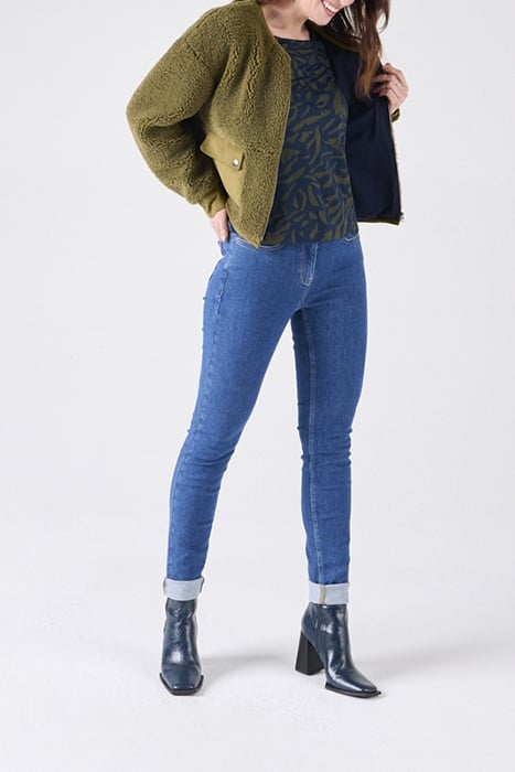 TROUSER WOVEN LONG 24001857 MID BLUE DENIM 6