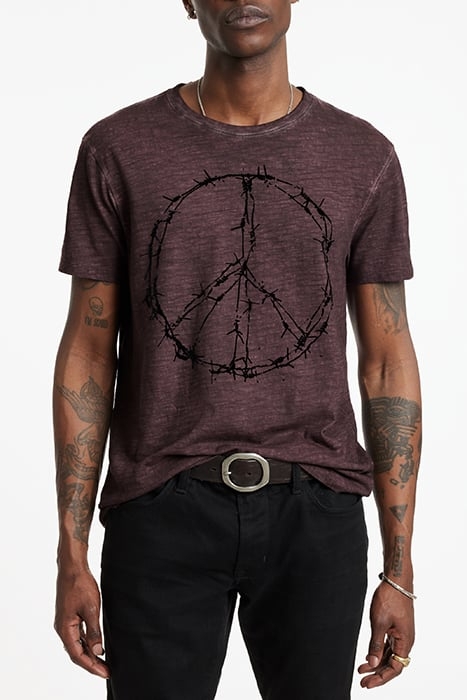 SS CREW TEE - BARBWIRE PLUM 1