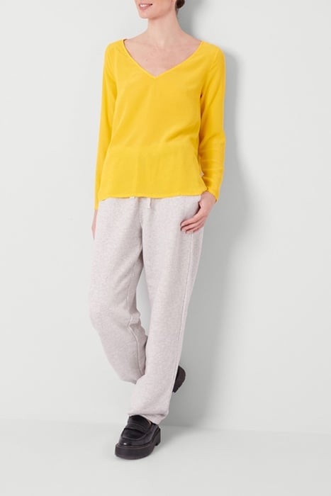 V COLLAR LONGSLEEVES TRAPEZE TOP MIMOSA 3