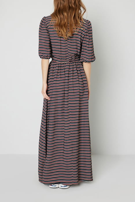 SHORT LEEVES ROUND COLLAR PRINTED DRESS ZAC 2